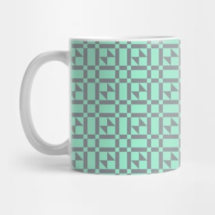 Turquoise Odds and Ends Patchwork Pattern Mug